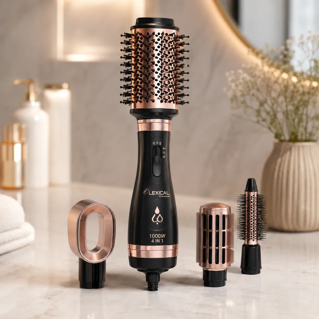 Set Brosse Coiffante 4en1 Lexical- 1000W