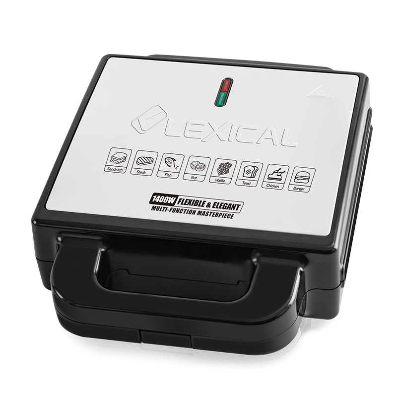 Appareil de Cuisson 3en1 Zouza , Panini , Gauffre Lexical 1400W