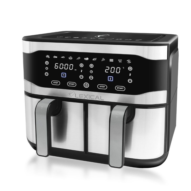 [LAF-3081] AirFryer 2 Paniers 2100W 9L-Lexical