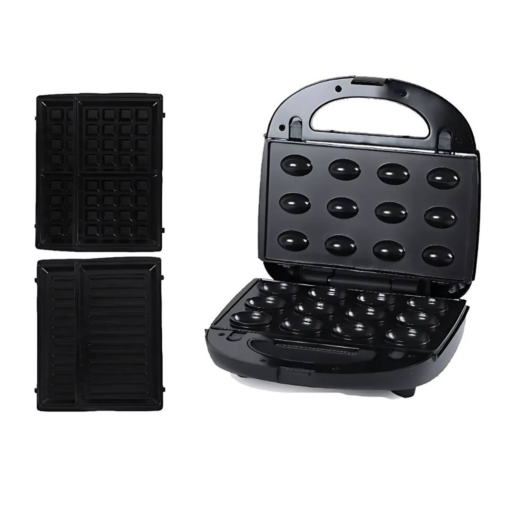 [PE-910-3] Appareil de Cuisson Prova 3 en 1 Zouza , Panini , Gauffre 1400W