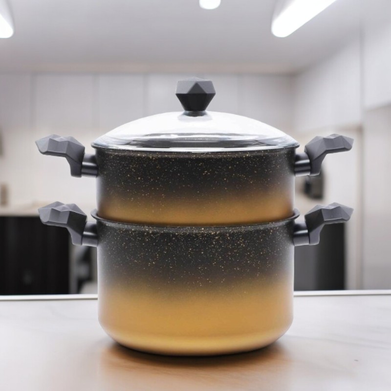 Couscoussier Granite GRATINA Gold & Noir