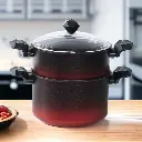 Couscoussier Granite GRATINA Rouge & Noir