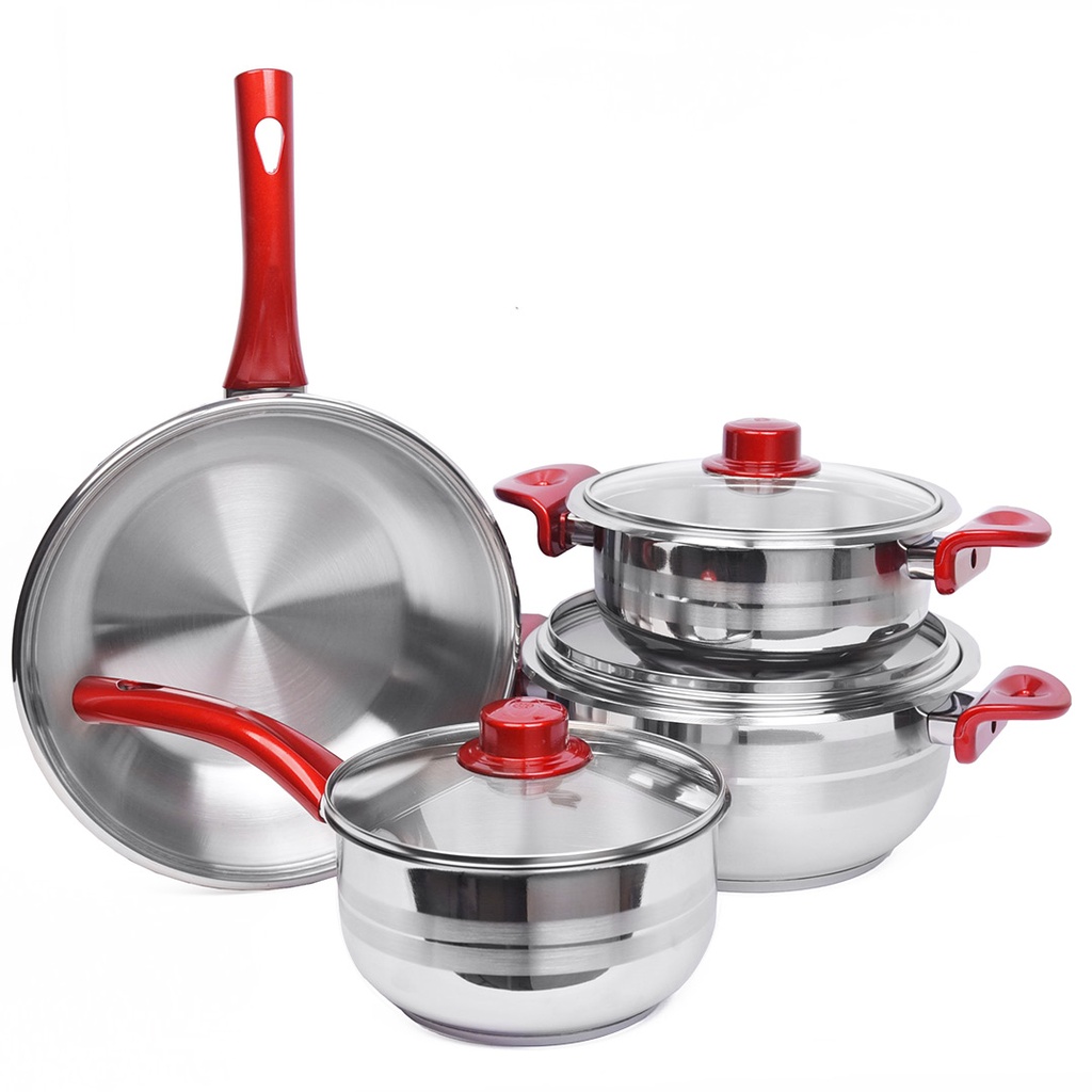 Ensemble de Batterie De Cuisine 7 Pièces Inox 18/10 Royal