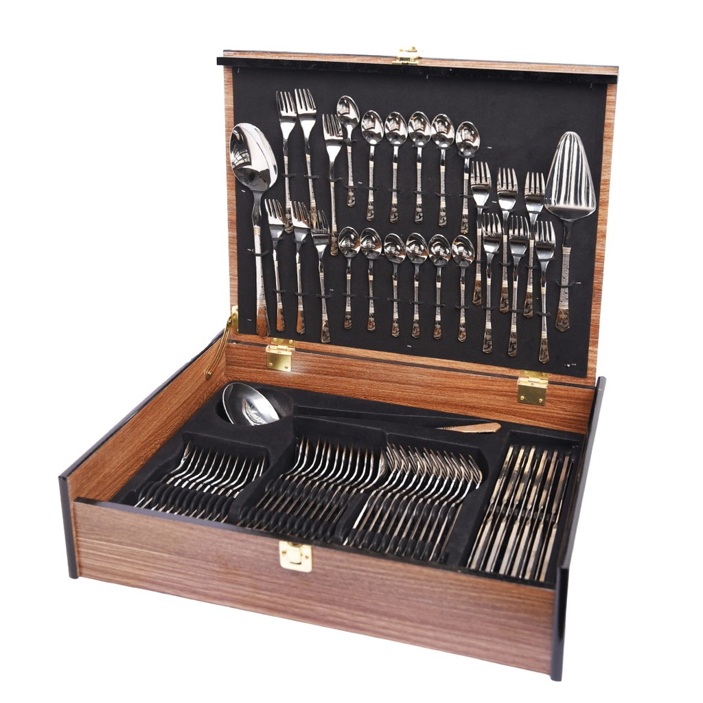 [SAI71-3] Coffret Ménagère De Cuisine 75 Pièces Golden House - Model 2