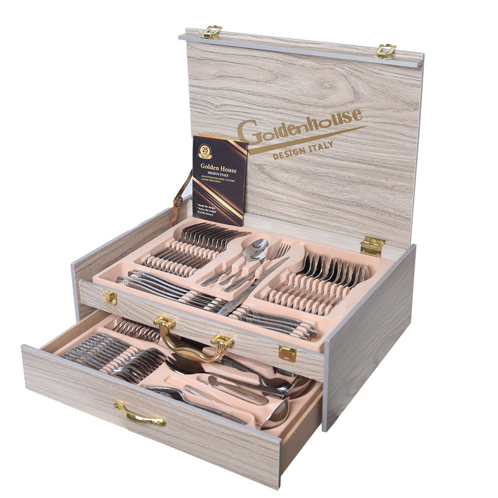 [SAI0097] Coffret Ménagère De Cuisine 86 Pièces Golden House - Model 2