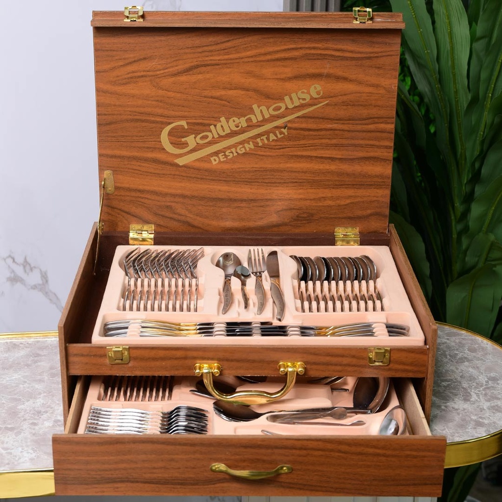 Coffret Ménagère De Cuisine 86 Pièces Golden House - Model 5