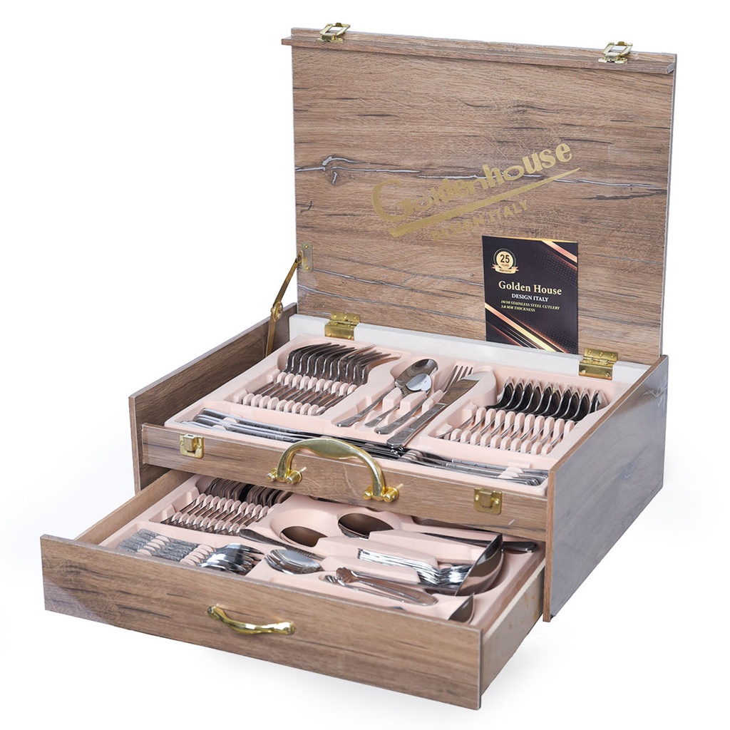 Coffret Ménagère De Cuisine 86 Pièces Golden House - Model 6