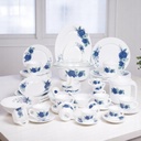 Service a Table en Porcelaine 64 Pièces IRIS Rond  - Model 1