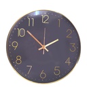 Horloge Murale Rond Bombé 29Cm Gris