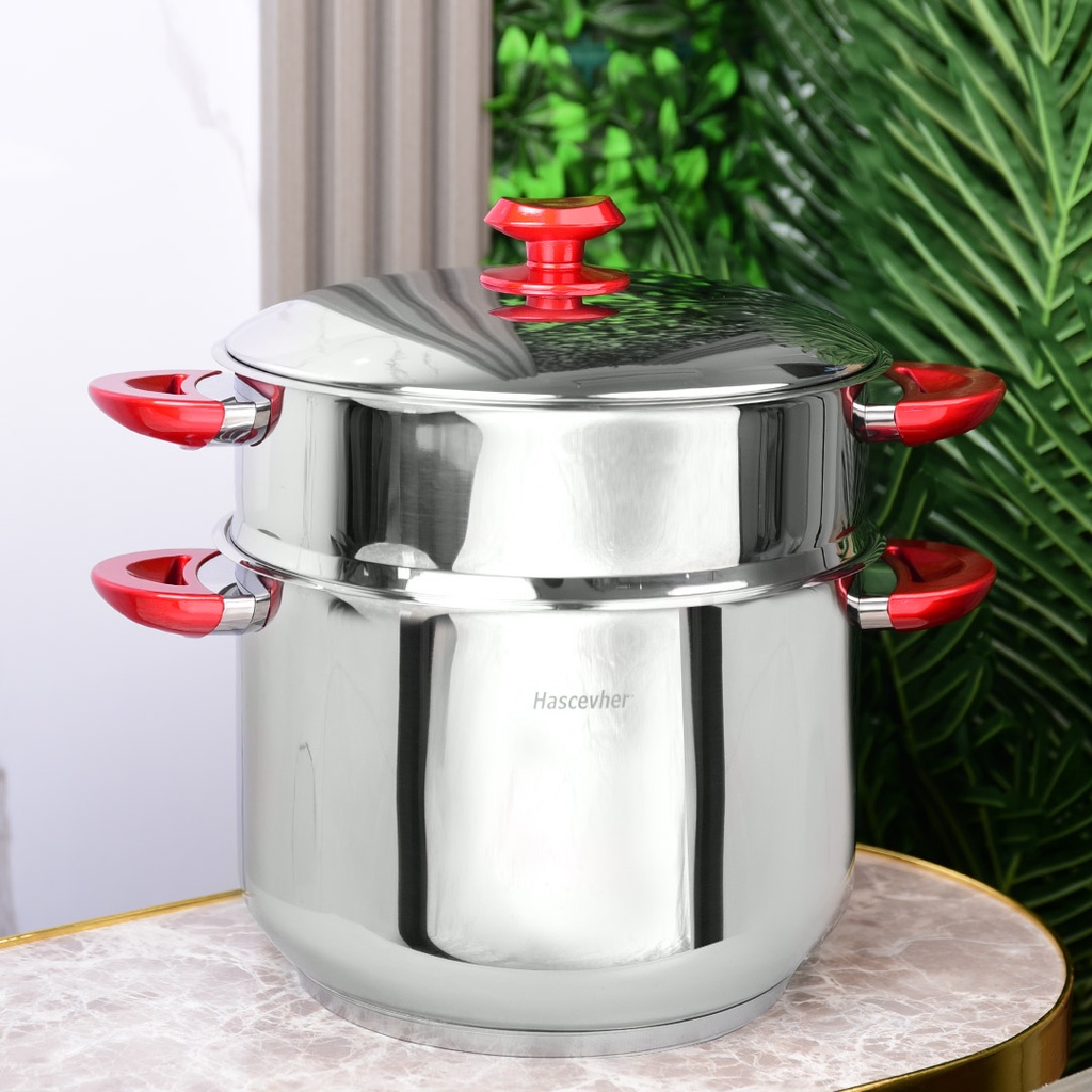 [SAI0110] Couscoussier Inox Hascevher 8 Litres 24 cm