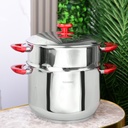 Couscoussier Inox Hascevher 8 Litres 24 cm