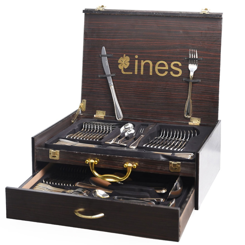 [LIN72-M2] Coffret Ménagère De Cuisine 72 Pièces Lines Model 2