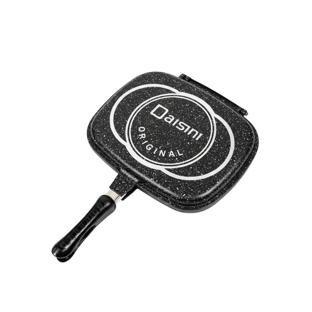 [AMBS4-N] Poêle Grille Double Face 36*25cm - Noir