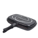 Poêle Grille Double Face 36*25cm - Noir