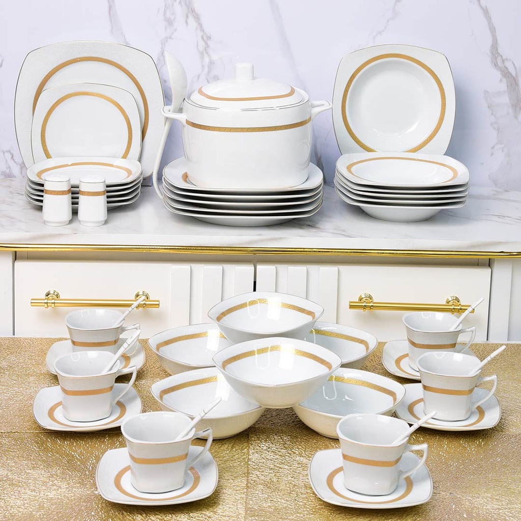 Service à Table 47 Pièces en Porcelaine Florence M1