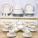 Service à Table 47 Pièces en Porcelaine Florence M1