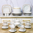 Service De Table 47 Pièces en Porcelaine Florence M2
