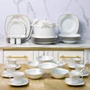 Service à Table 47 Pièces en Porcelaine Florence M3