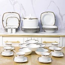 Service à Table 47 Pièces en Porcelaine Florence M4