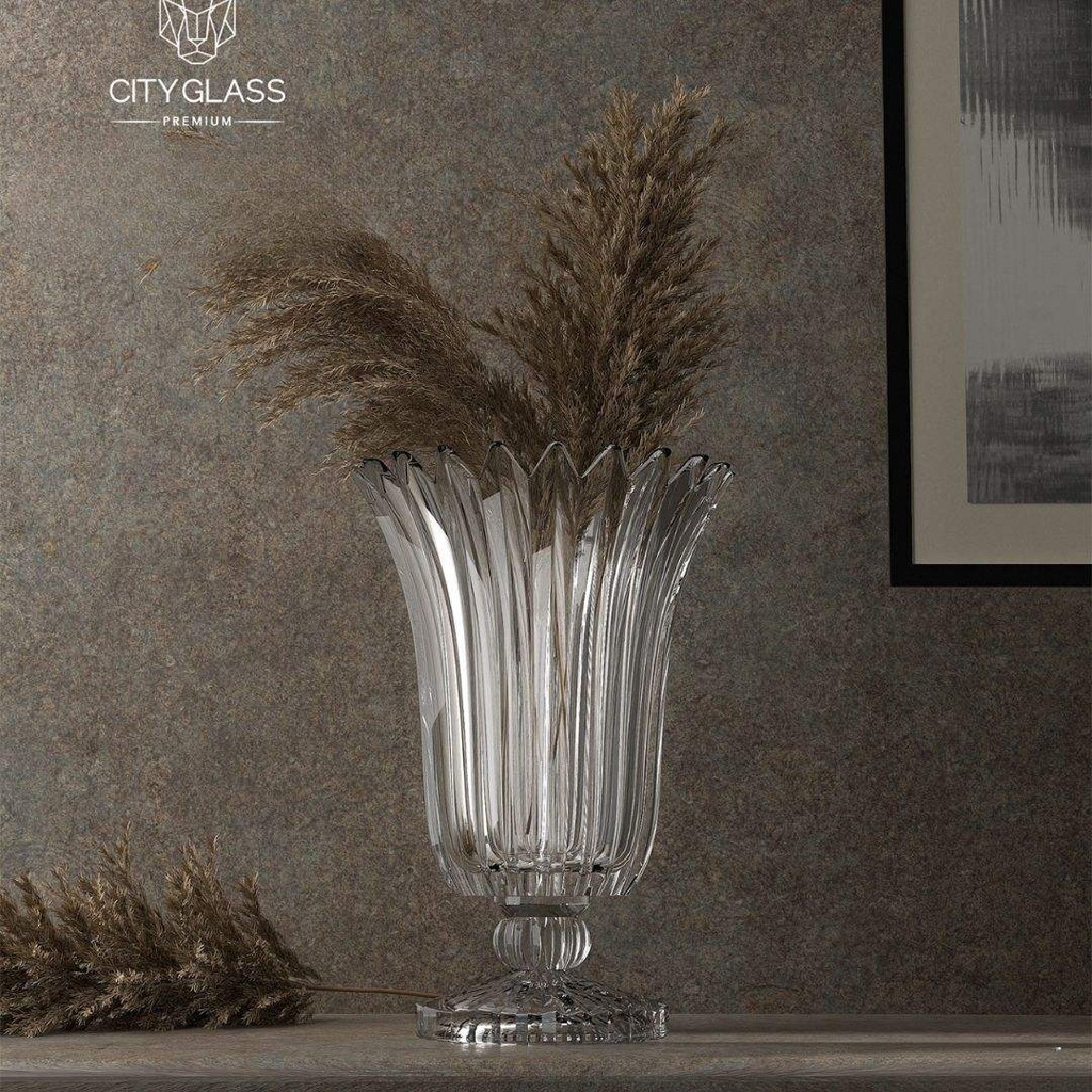 [MB0133] Vase Lavender City Glass