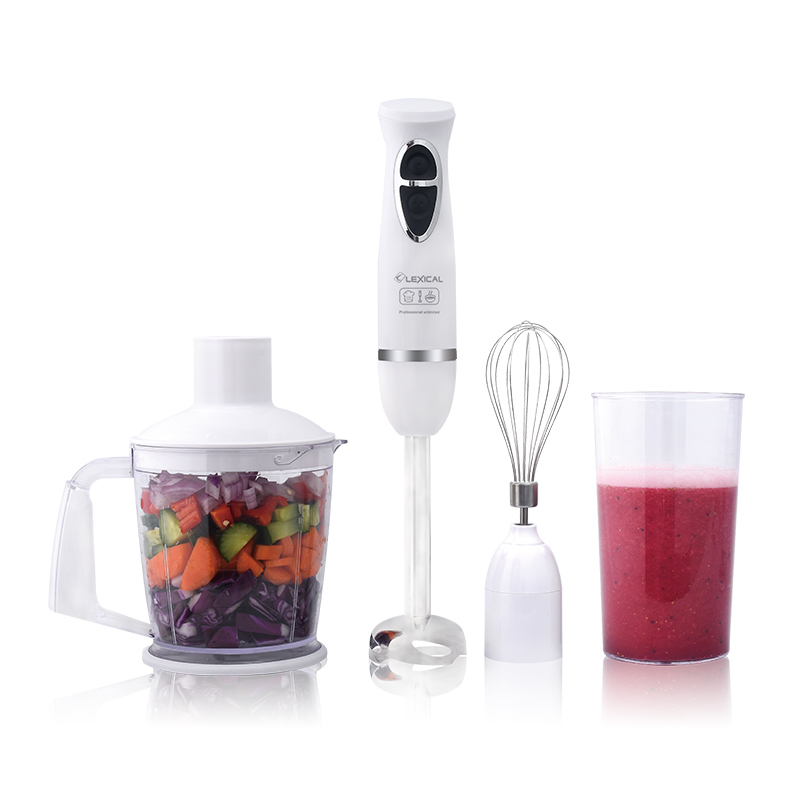 [LHB-1604-B] Mixeur Plongeant 4en1 Lexical 600W Blanc 