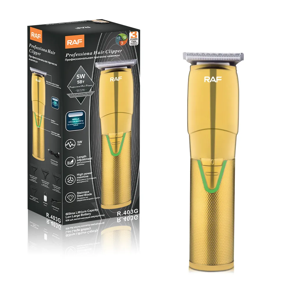 Tondeuse Cheveux Rechargable RAF 5W - Doré