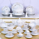 Service à Table en Porcelaine 71 Pièces Bravo Doré Motif 5