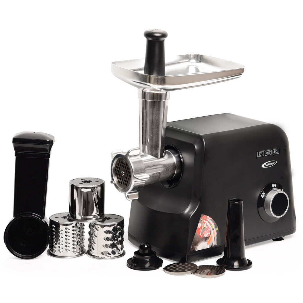 Hachoir À Viande & Râpe Florence – 1000W Noir 