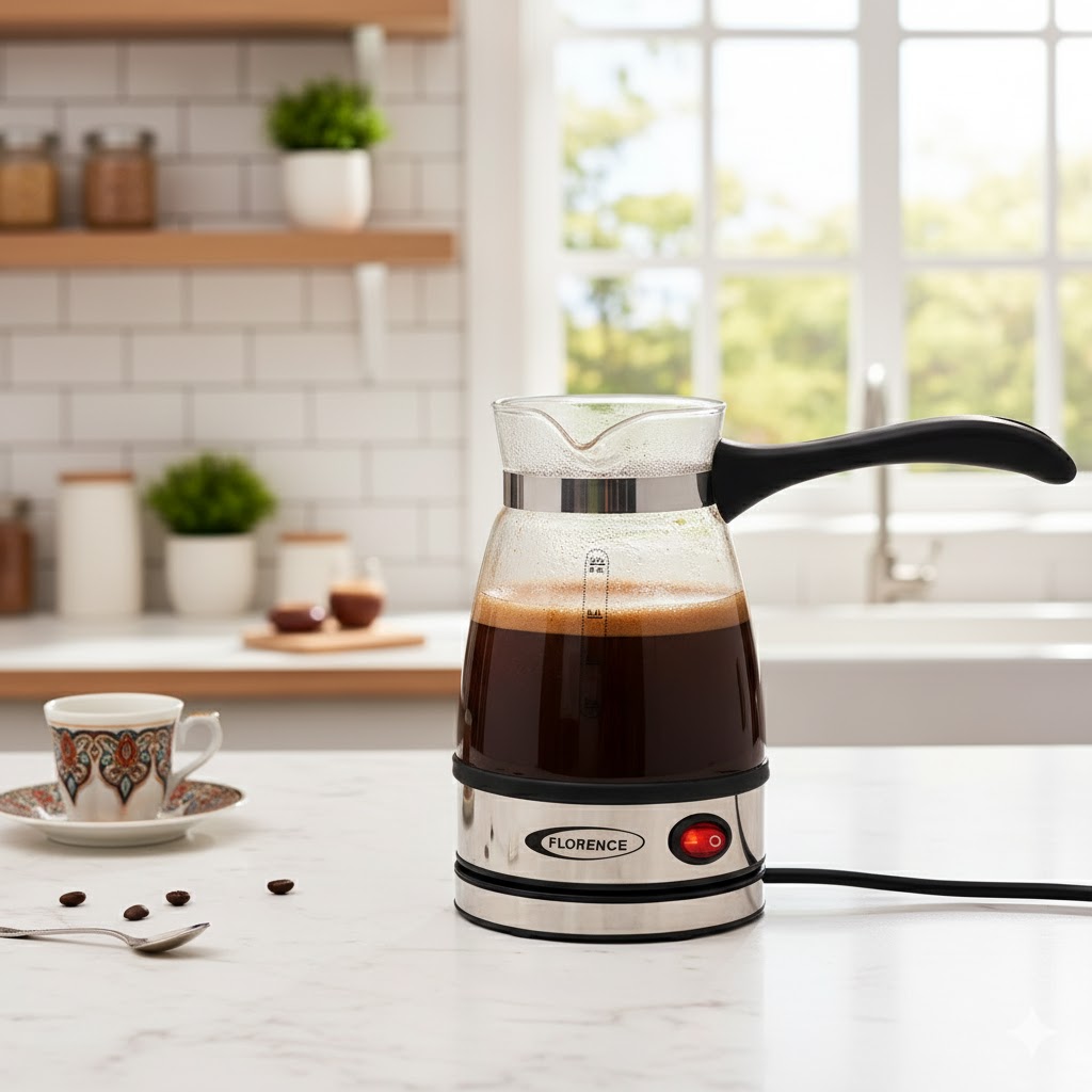 Cafetière à Café Turc Florence 600W - 0,5L - Noir