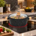Marmite En Granit Sizar 20 cm - Noir