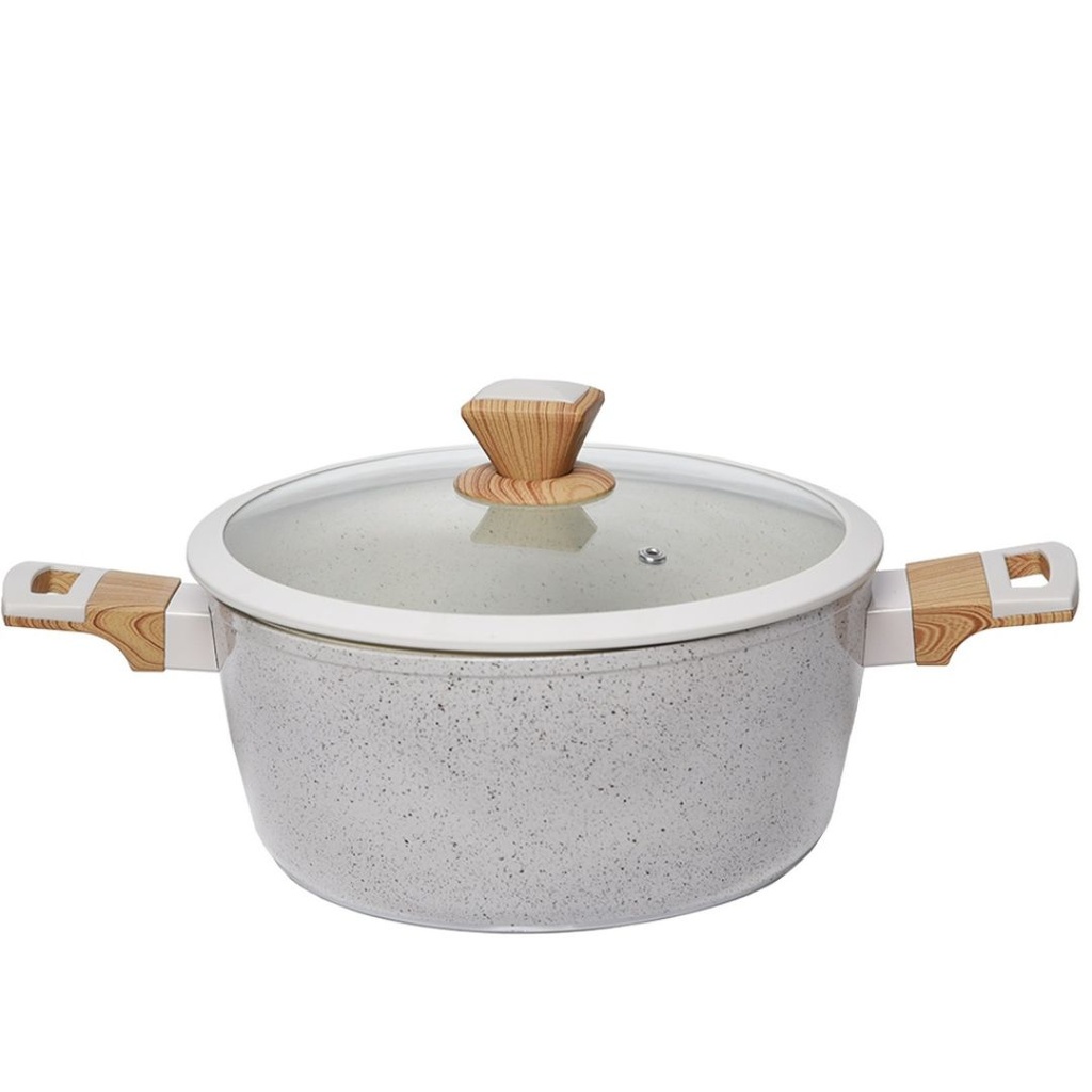 [HK436B] Marmite Granite Sizar 26 cm - Beige