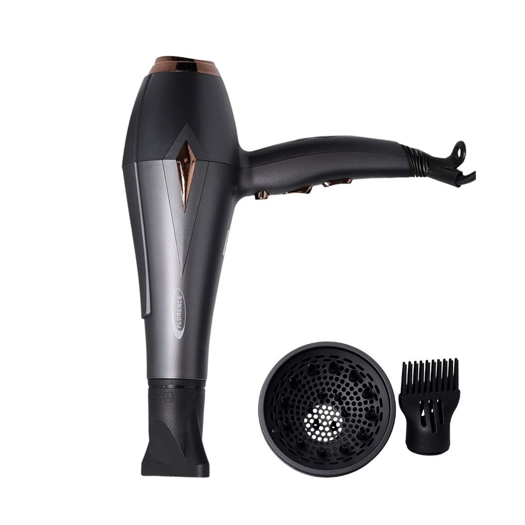 [HK427N] Séche Cheveux Florence 3 En 1 2200W - Gris