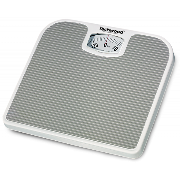 Pèse-Personne Mécanique Techwood 130kg, Précision 1kg & Écran Panoramique – TPP-520