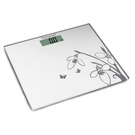 [TWBA60182] Pèse-Personne Digital Techwood Verre 150kg, Démarrage au Toucher & Graduation 100g – TPP-811