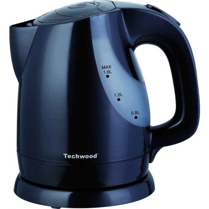 [TWBL60028] Bouilloire Techwood Noir 1,6L Sans Fil, Socle 360°, Inox, Arrêt Automatique & Protection Thermique – TB-1623