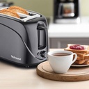 Grille-Pain Techwood Noir 2 Fentes, Contrôle Brunissage & Éjection Automatique – TGP-246