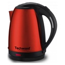 Bouilloire Techwood Inox Grenat 1,8L Sans Fil, Socle 360°, Arrêt Automatique & Sécurité Anti-Ébullition – TBI-1855