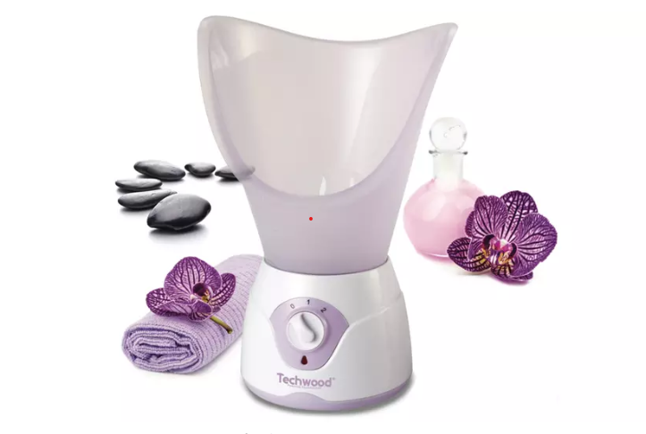 Sauna Facial Ionique Techwood 45ml, 2 Positions Vapeur & Accessoires Complets – TSF-618