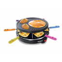 Raclette Techwood 6 Poêlons, Grill Démontable & Témoin Lumineux – TRA-64