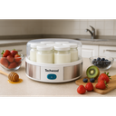 Yaourtière Techwood 7 Pots 1,05L Corps Plastique Inox & Couvercle Transparent – TYA-7001