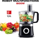 Robot Multifonction Techwood 1,5L– TRO-6856-Noir