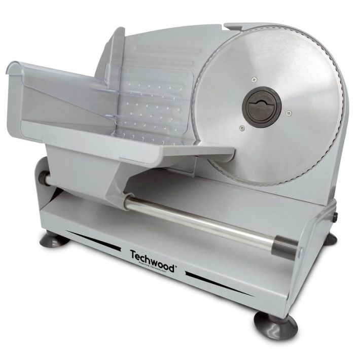 Trancheuse Électrique Techwood Lame Inox Ø190mm, Réglage 0-15cm & Pieds Antidérapants – TTR-890