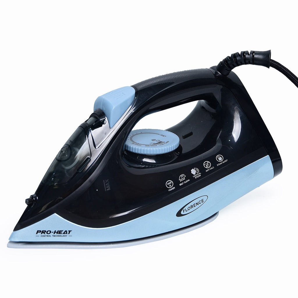 [HK424-NB] Fer a Repasser Florence - 1600W - Noir & Bleu