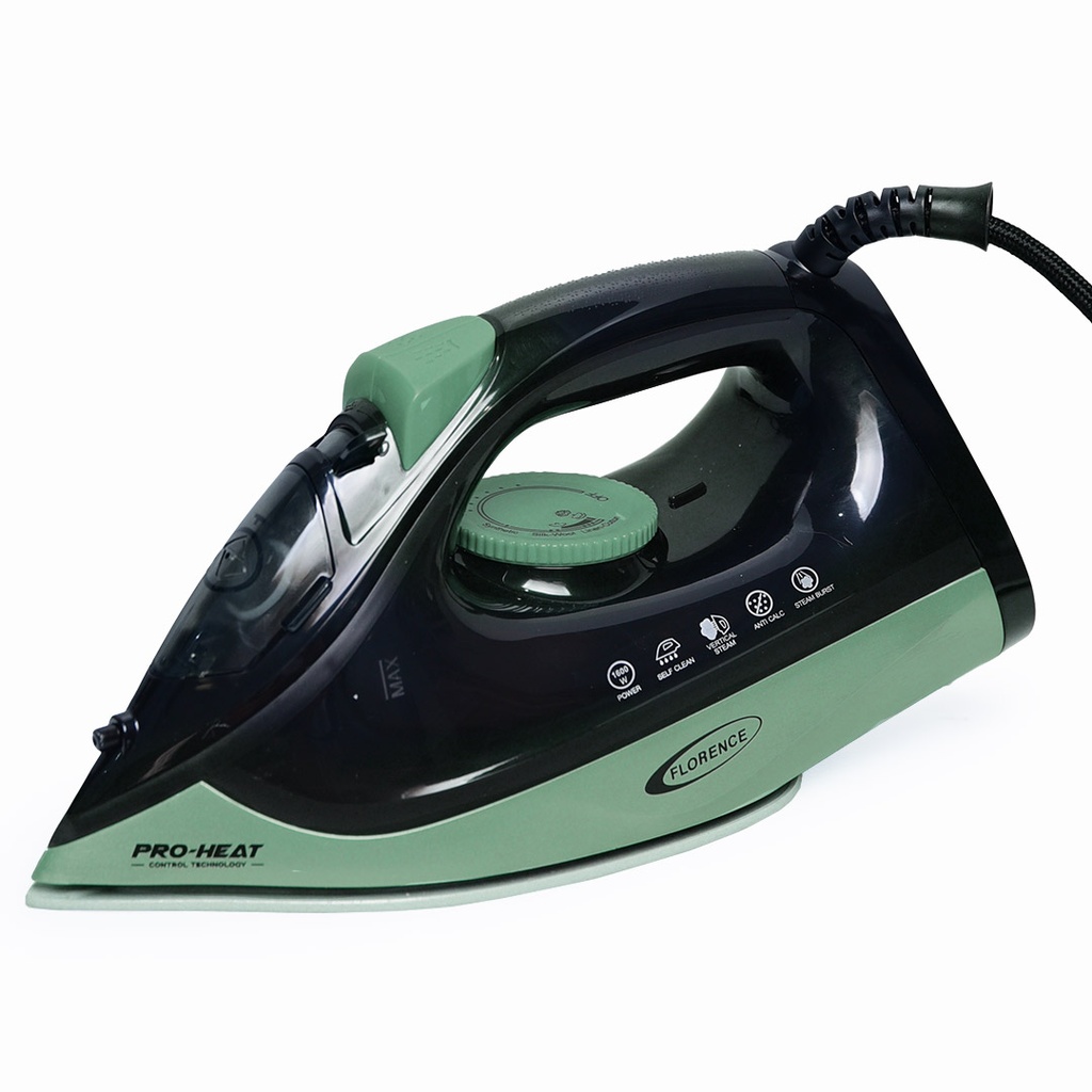 Fer a Repasser Florence - 1600W - Noir & Vert