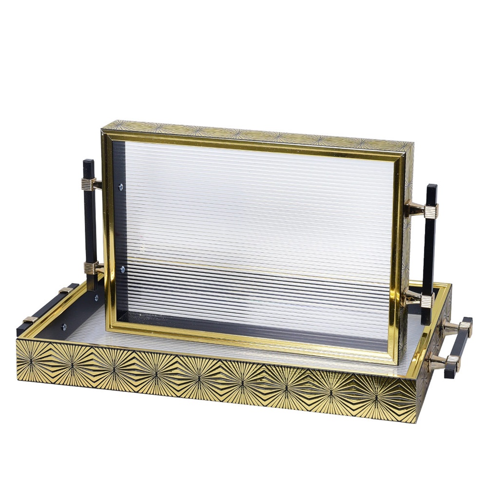 Lot de 2 Plateaux de Service En Plastique  M1
