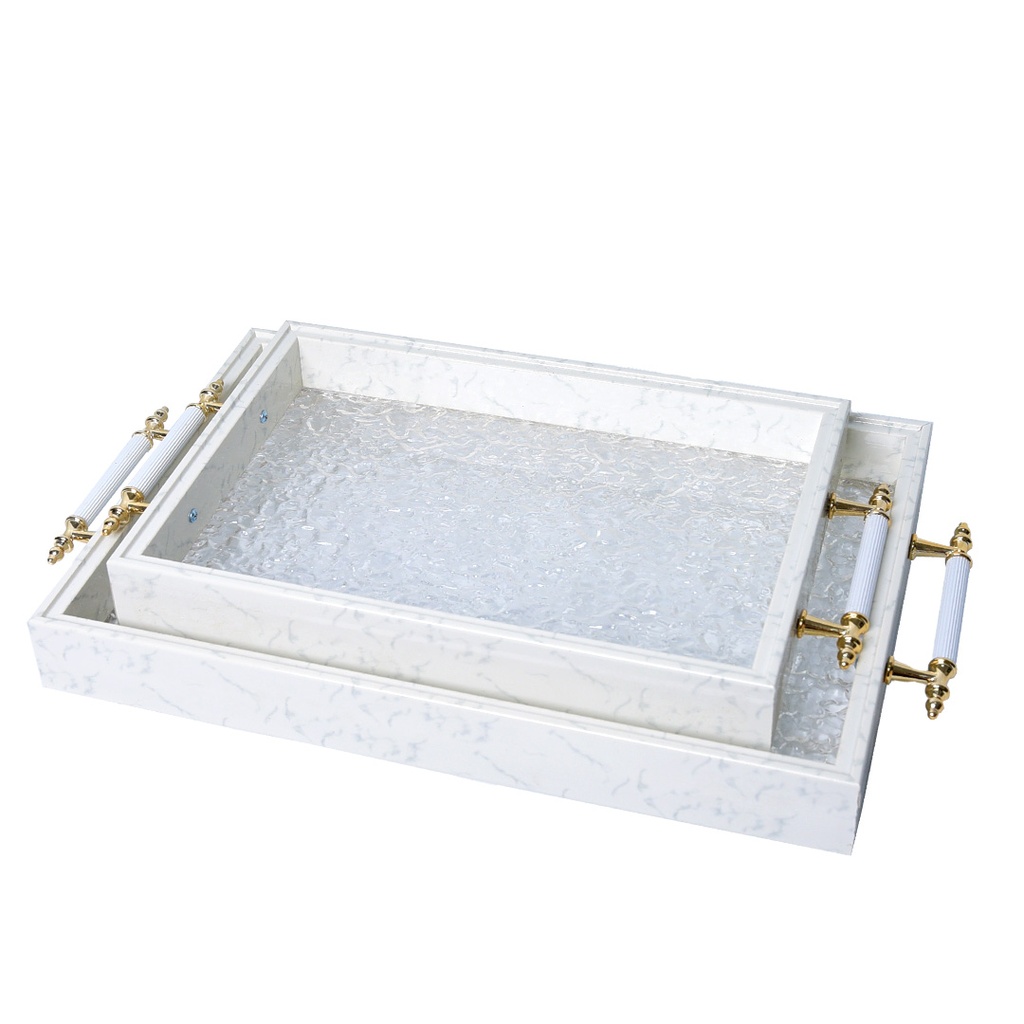 [ADN10-2] Lot de 2 Plateaux de Service En Plastique  M2