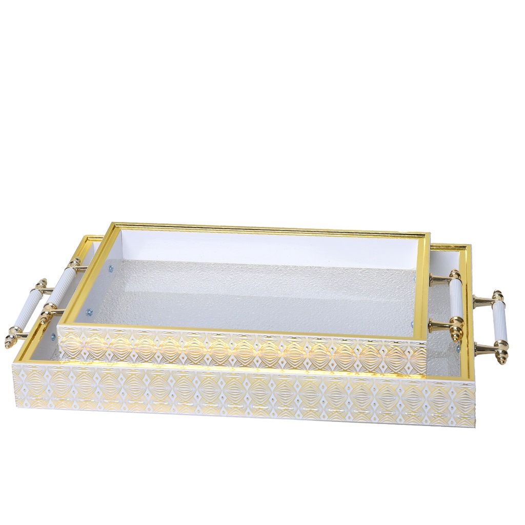 Lot de 2 Plateaux de Service En Plastique  M3