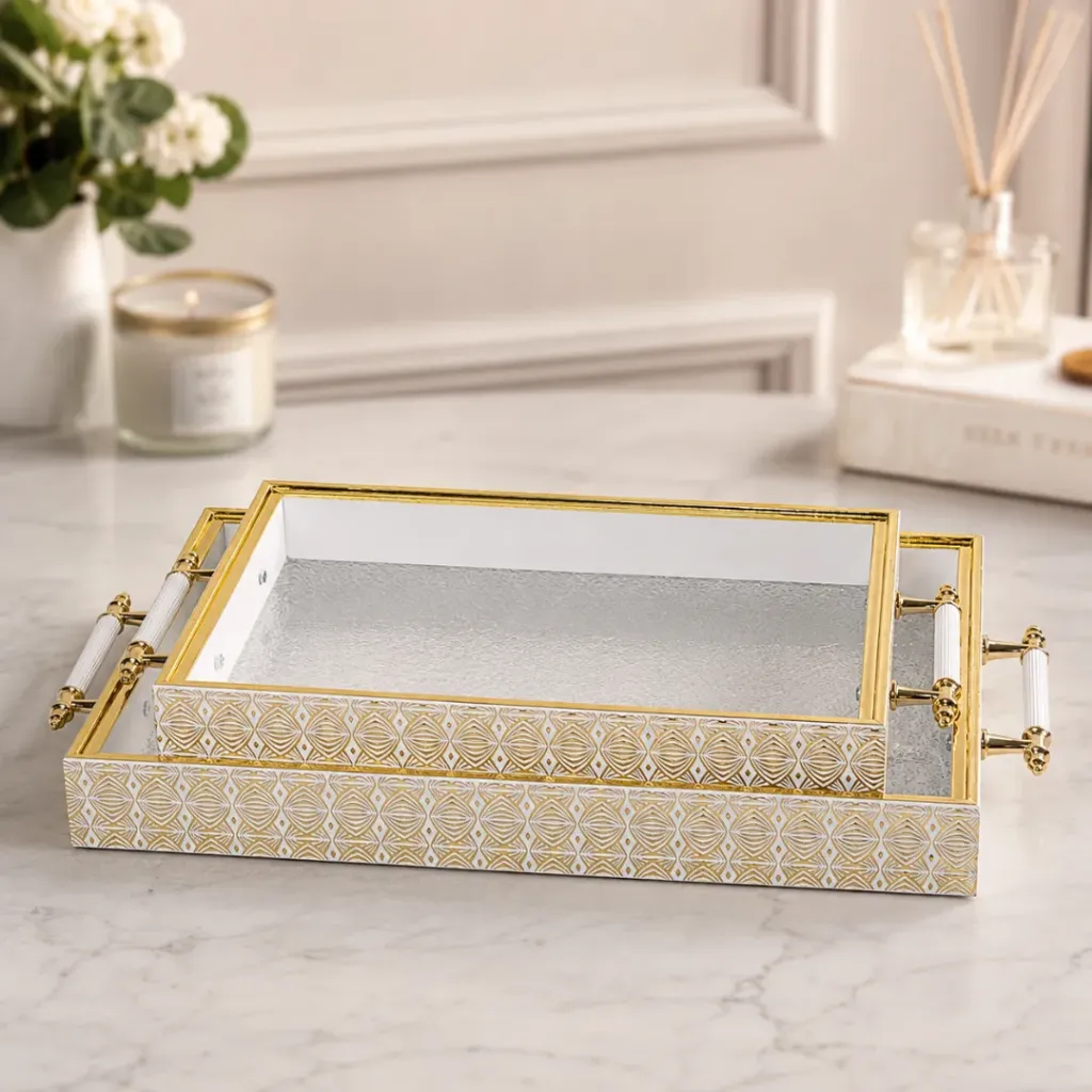 [ADN10-3] Lot de 2 Plateaux de Service En Plastique  M3