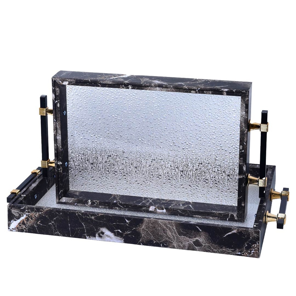 [ADN10-4] Lot de 2 Plateaux de Service En Plastique  M4