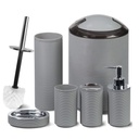 Ensemble D’accessoires De Salle De Bain 6 Pièces Gris